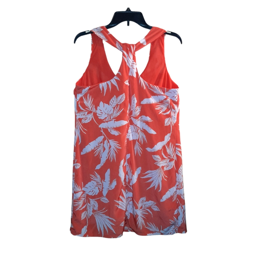 🔥🔥Old Navy Sundress Twisted back Orange Combo lined - Picture 2 of 8